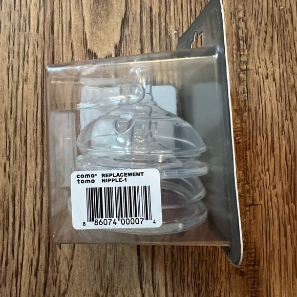 Como Tomo Replacement Silicone Nipples X2 1 Hole Slow Flow 0-3 Months NEW - Picture 2 of 4